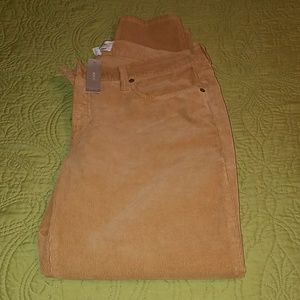 NWT J Crew 8" Toothpick Corduroy  Ankle Pants